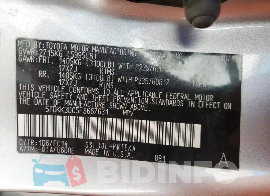 5TDKK3DC5FS667631 Photo# 13