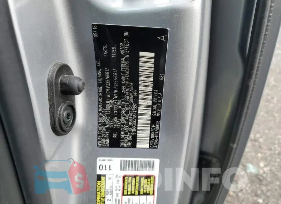 5TDKK3DC7GS747997 Photo# 14