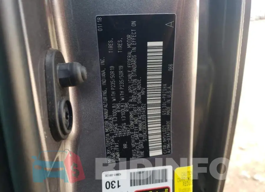 5TDXZ3DC9JS914952 Photo# 13