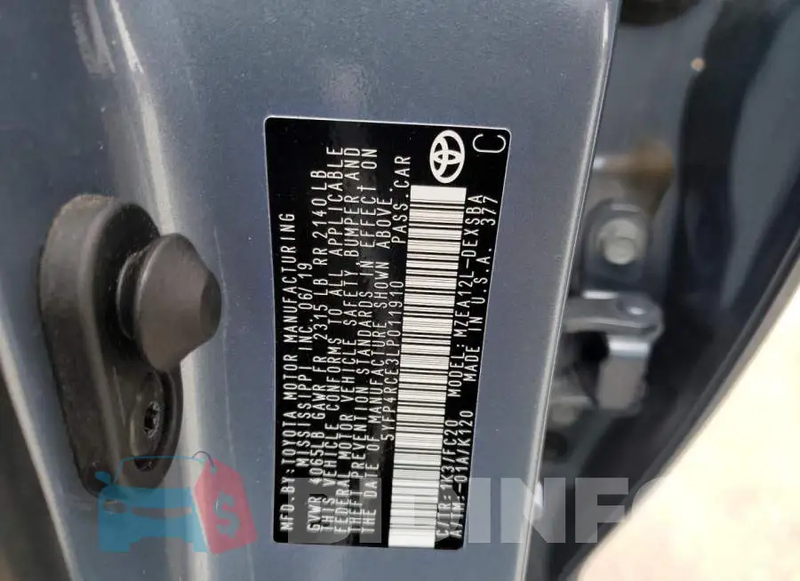 5YFP4RCE3LP011910 Photo# 12