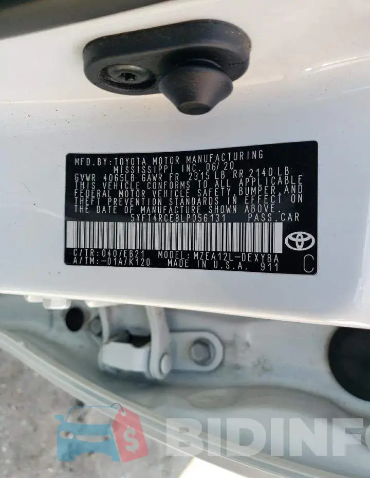 5YFT4RCE8LP056131 Photo# 12