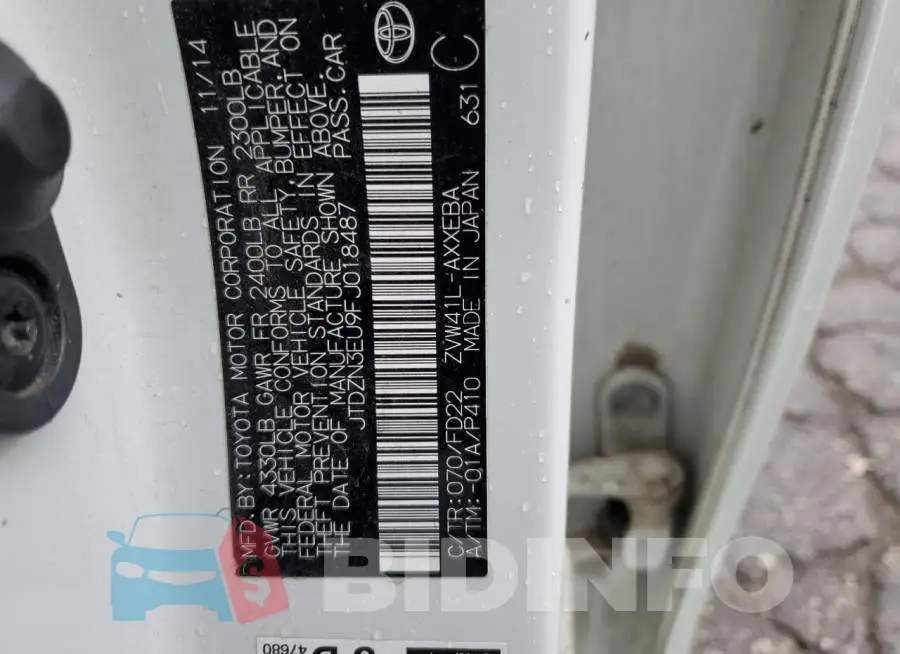 JTDZN3EU9FJ018487 Photo# 12