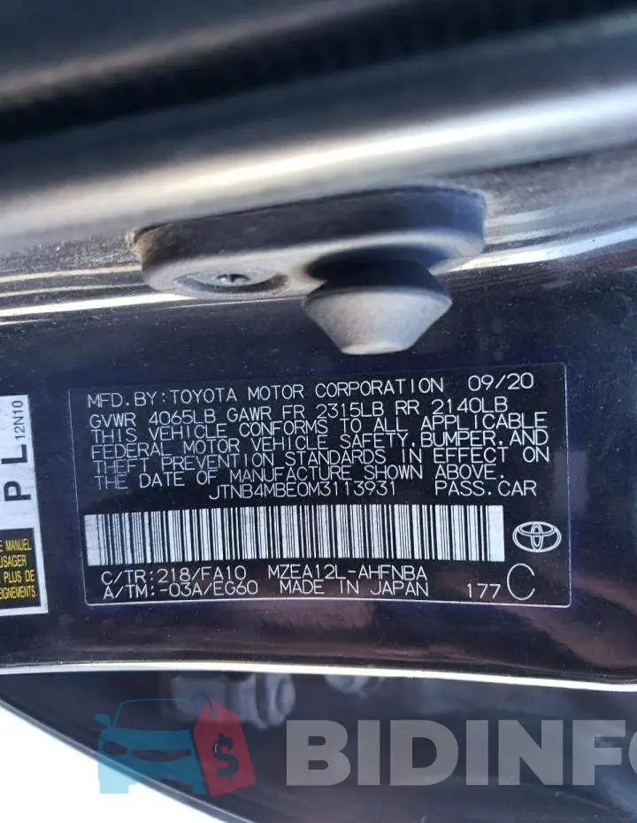 JTNB4MBE0M3113931 Photo# 12