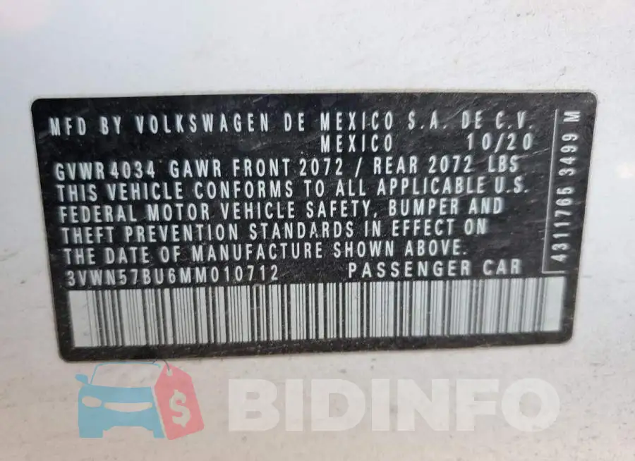 3VWN57BU6MM010712 Photo# 12
