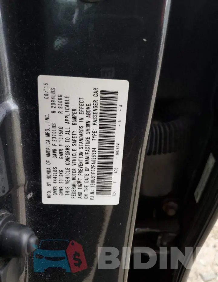 19UUB1F52FA025894 Photo# 13