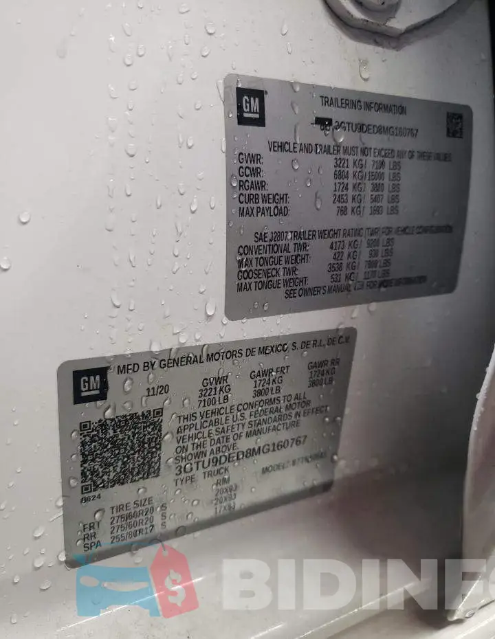 3GTU9DED8MG160767 Photo# 13
