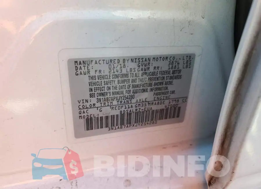 3N1AB7APXJY254280 Photo# 12