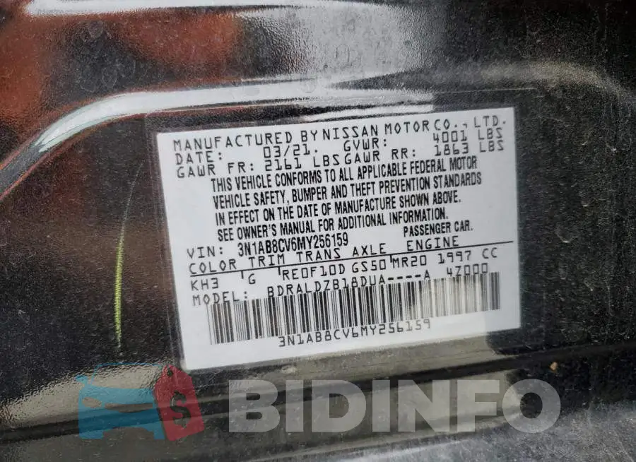 3N1AB8CV6MY256159 Photo# 12