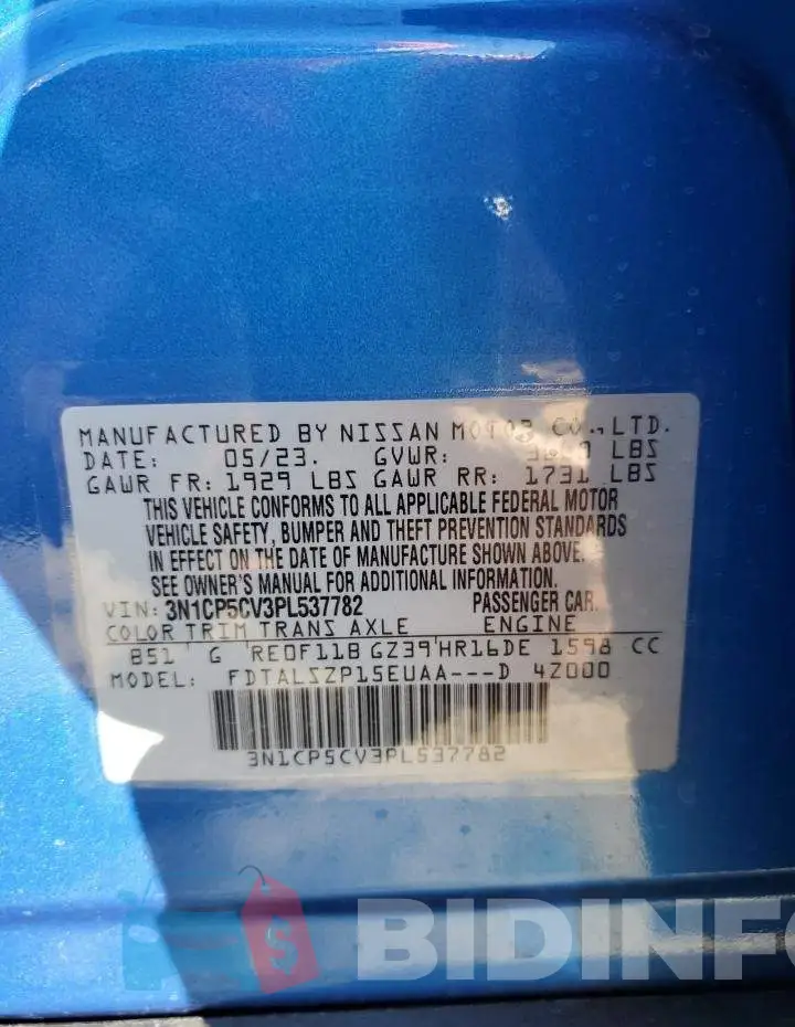 3N1CP5CV3PL537782 Photo# 12