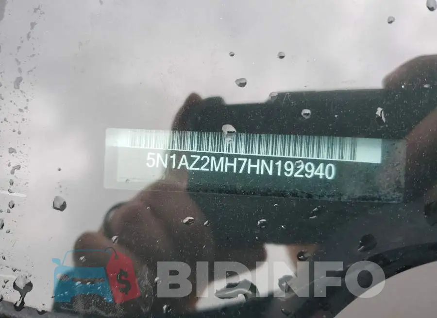 5N1AZ2MH7HN192940 Photo# 13
