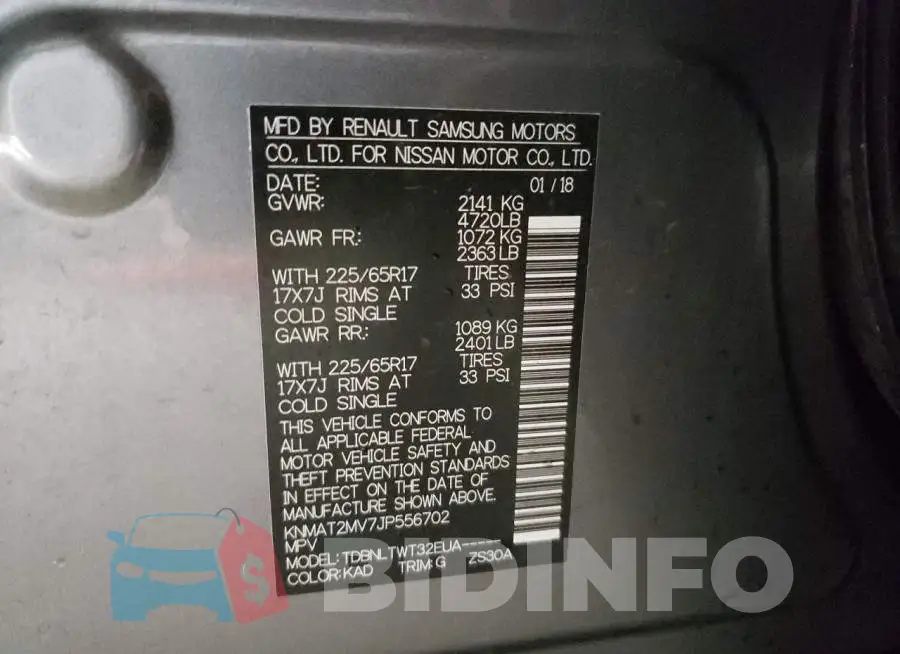 KNMAT2MV7JP556702 Photo# 12