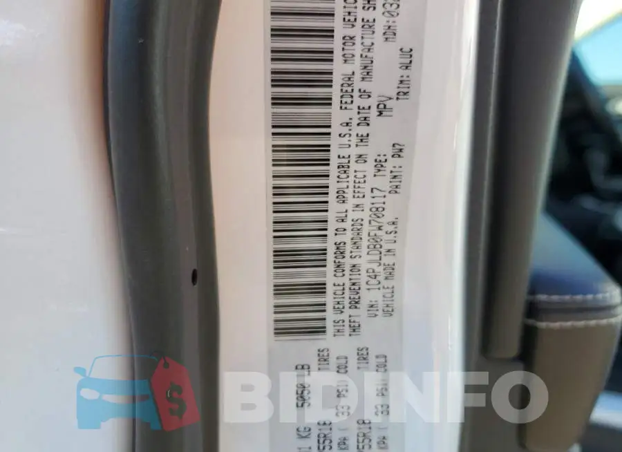 1C4PJLDB0FW708117 Photo# 13