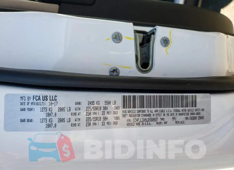 1C4PJLDX9JD560937 Photo# 12
