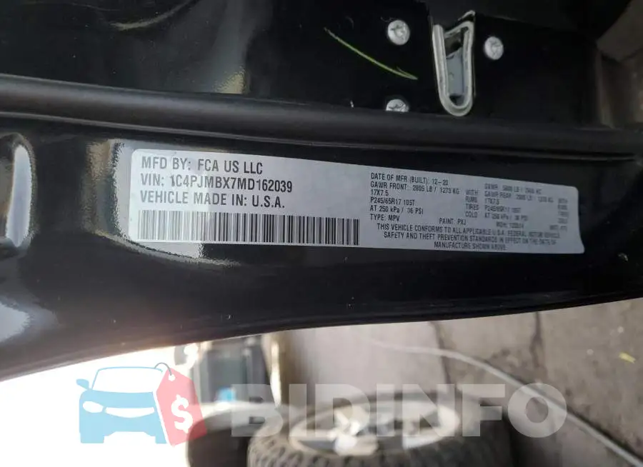 1C4PJMBX7MD162039 Photo# 13