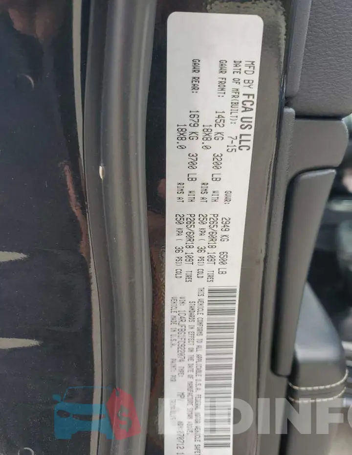 1C4RJFBG1FC922074 Photo# 12