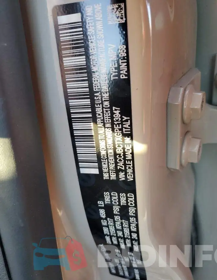 ZACCJBCTXGPE13947 Photo# 12