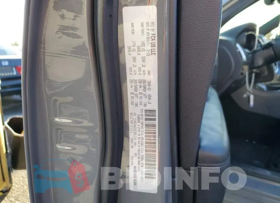 1C4RDHAG5KC691114 Photo# 14