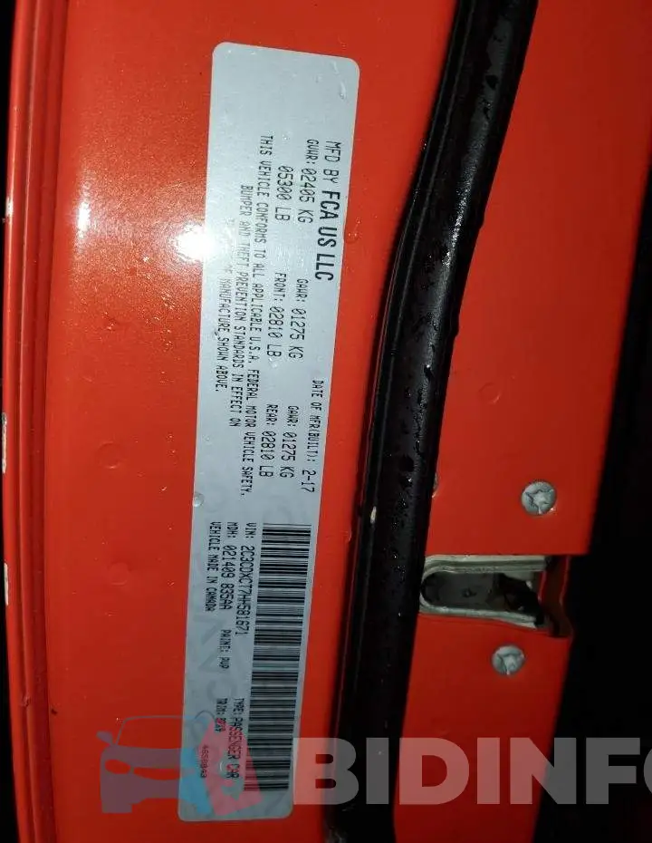 2C3CDXCT7HH581671 Photo# 12