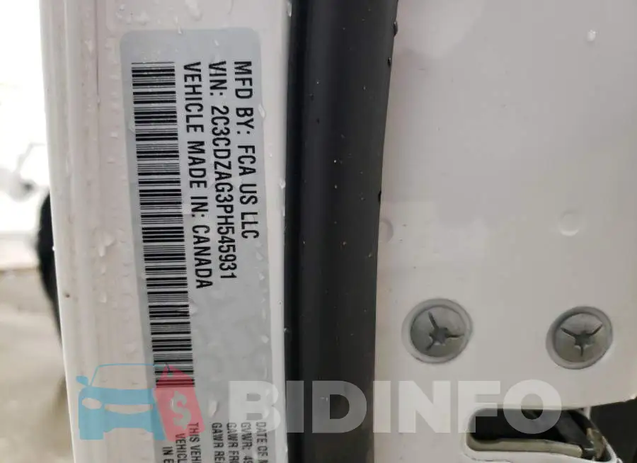 2C3CDZAG3PH545931 Photo# 13