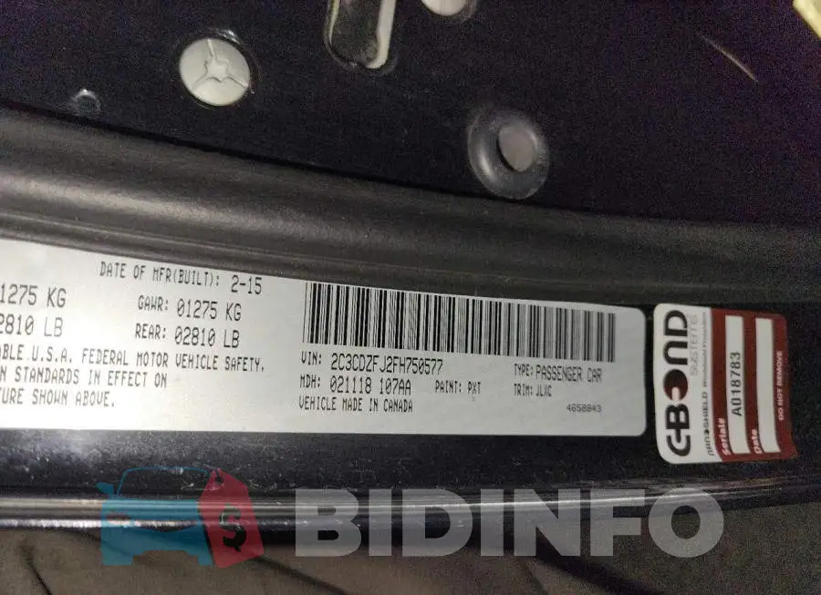 2C3CDZFJ2FH750577 Photo# 10