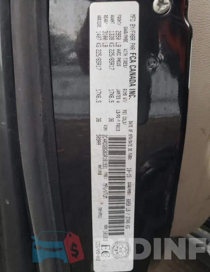 2C4RDGBG8GR181931 Photo# 14