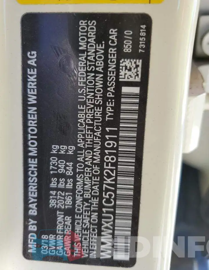 WMWXU1C57K2F81911 Photo# 12