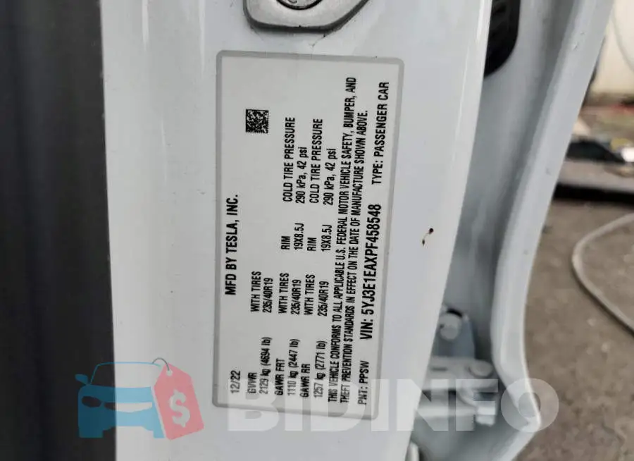 5YJ3E1EAXPF458548 Photo# 12