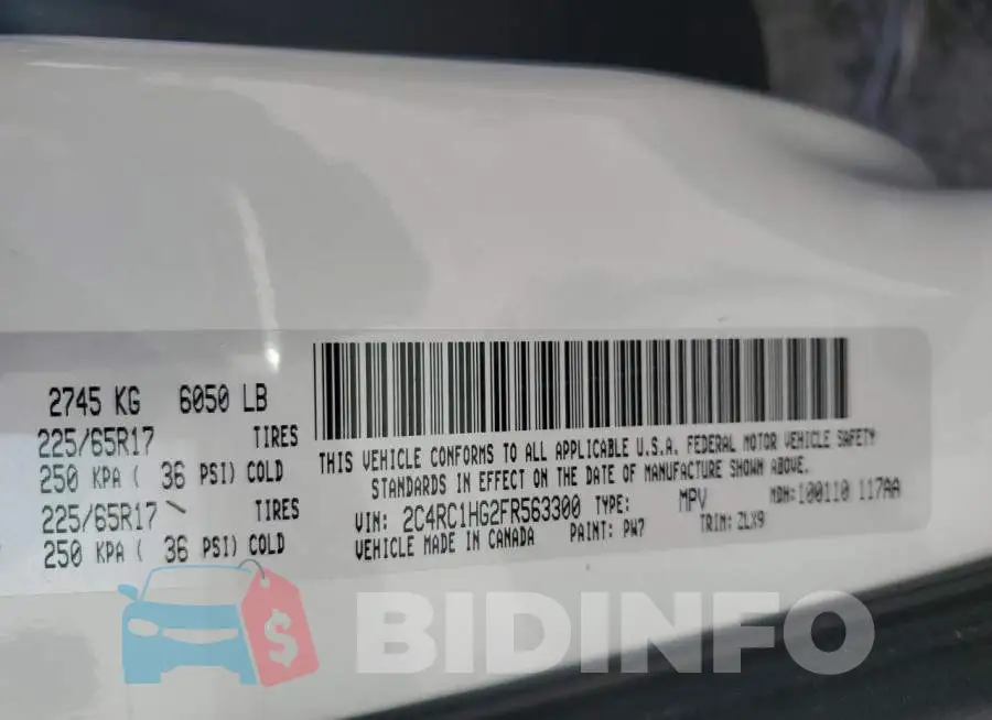 2C4RC1HG2FR563300 Photo# 13