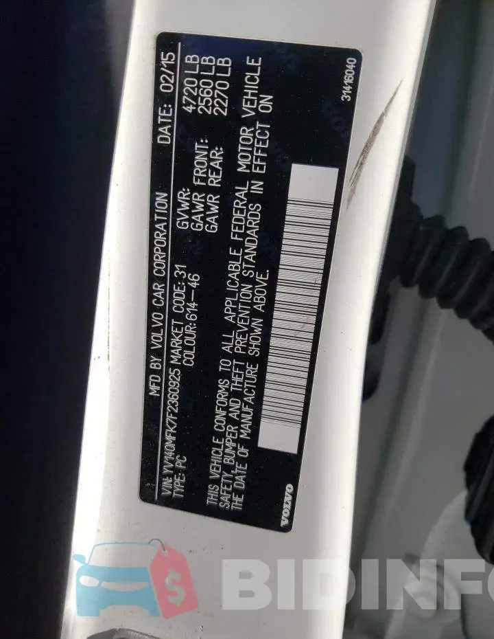YV140MFK7F2360925 Photo# 13