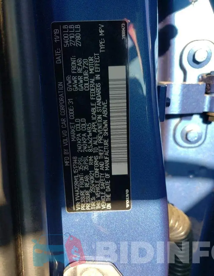YV4A22RM1L1517948 Photo# 13
