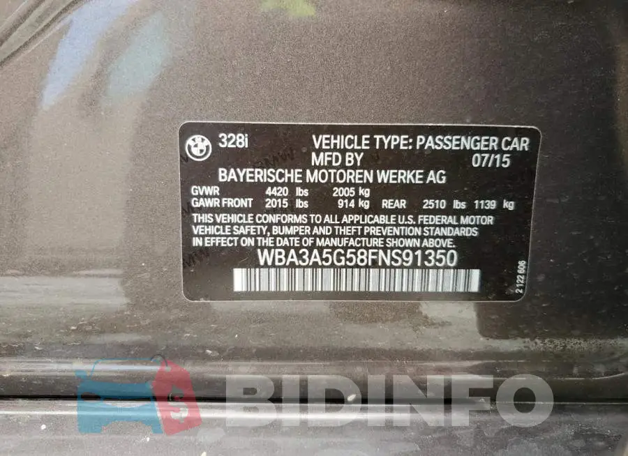 WBA3A5G58FNS91350 Photo# 12