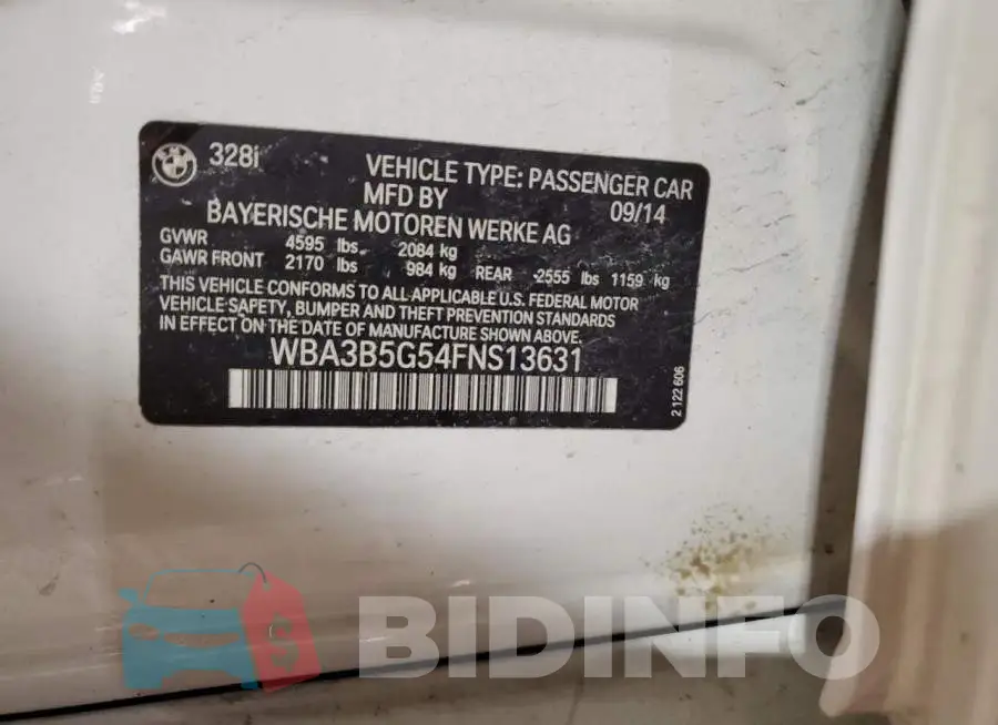 WBA3B5G54FNS13631 Photo# 12