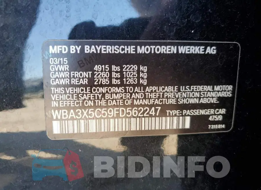 WBA3X5C59FD562247 Photo# 13
