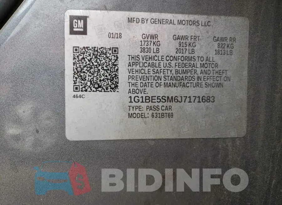 1G1BE5SM6J7171683 Photo# 12