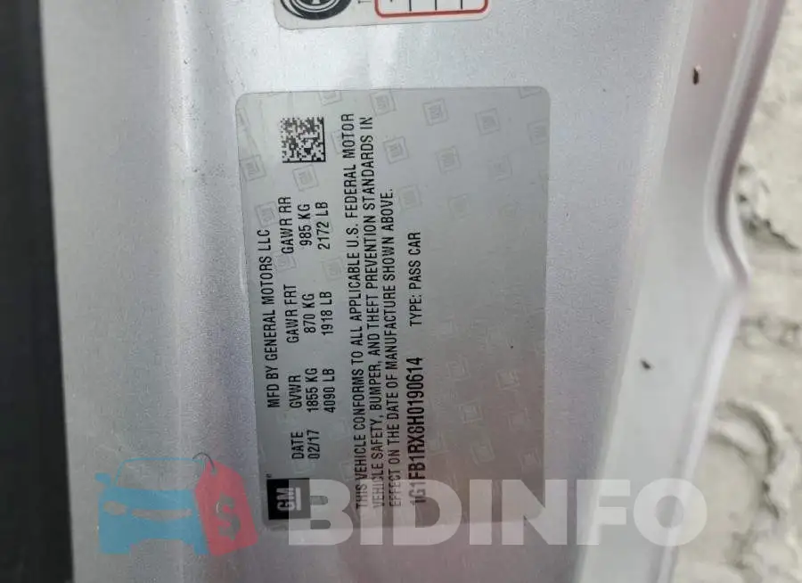 1G1FB1RX8H0190614 Photo# 12