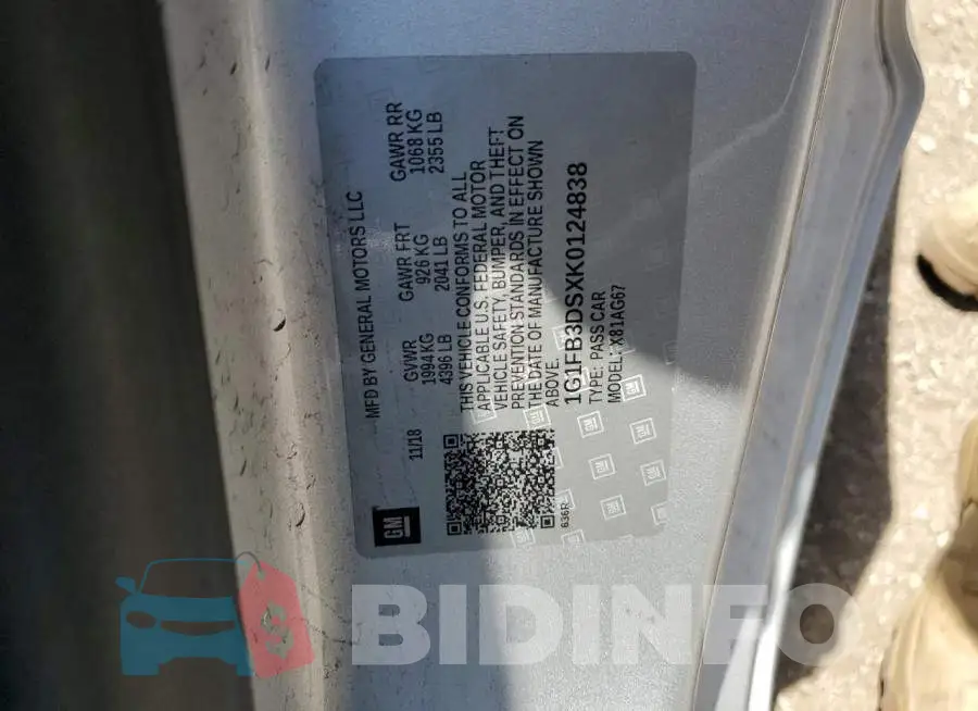 1G1FB3DSXK0124838 Photo# 12