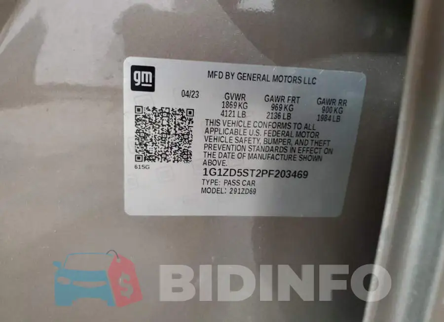1G1ZD5ST2PF203469 Photo# 12