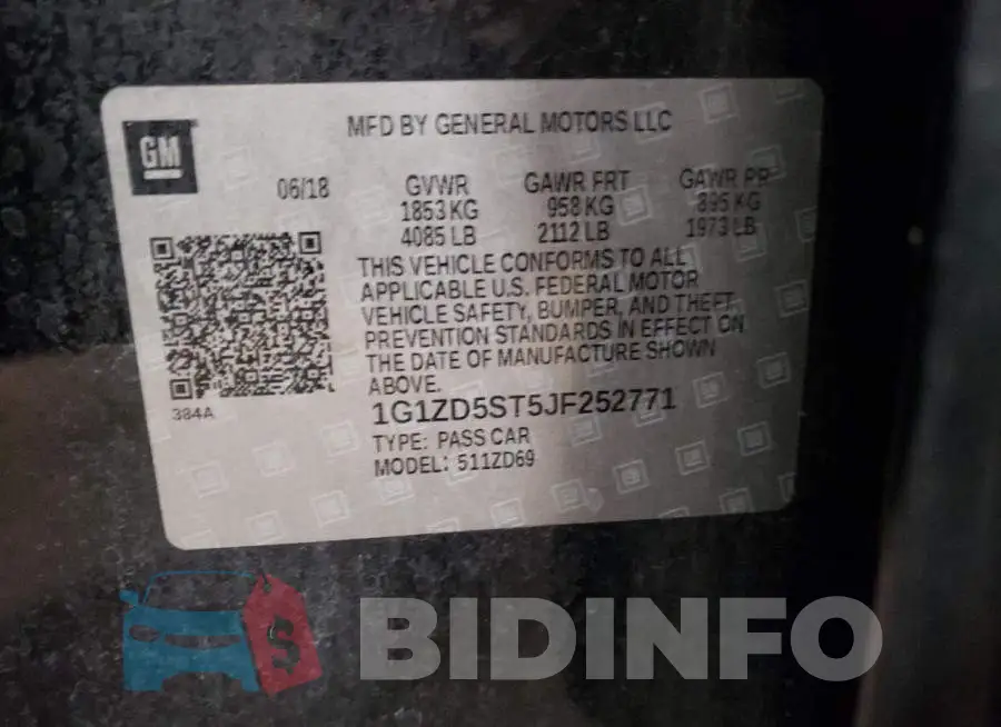1G1ZD5ST5JF252771 Photo# 12
