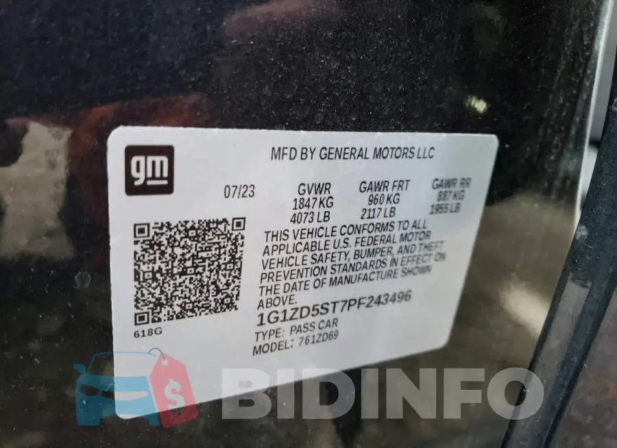1G1ZD5ST7PF243496 Photo# 12