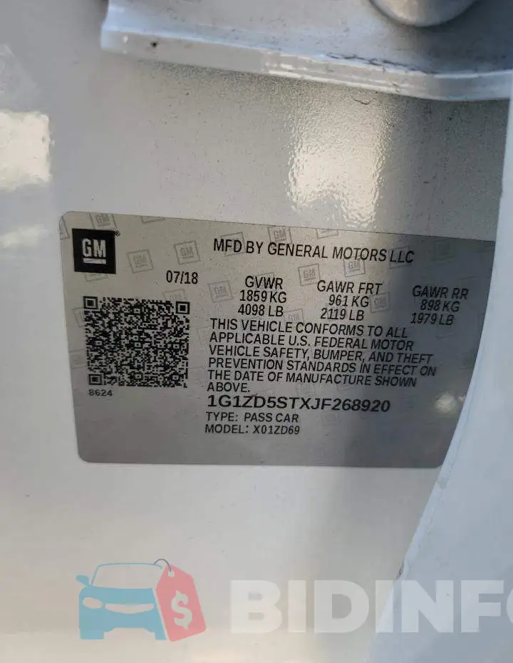 1G1ZD5STXJF268920 Photo# 12