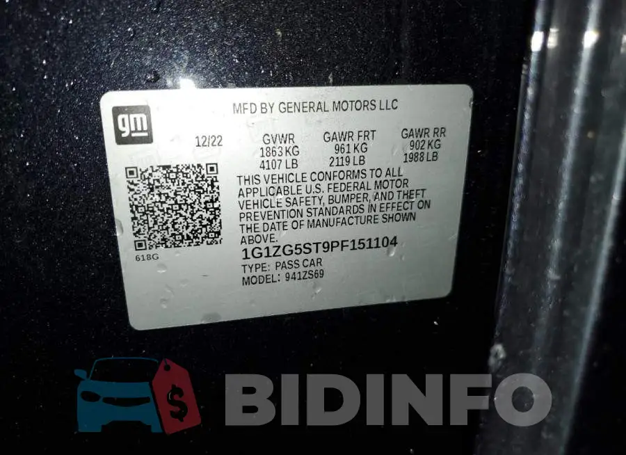 1G1ZG5ST9PF151104 Photo# 13