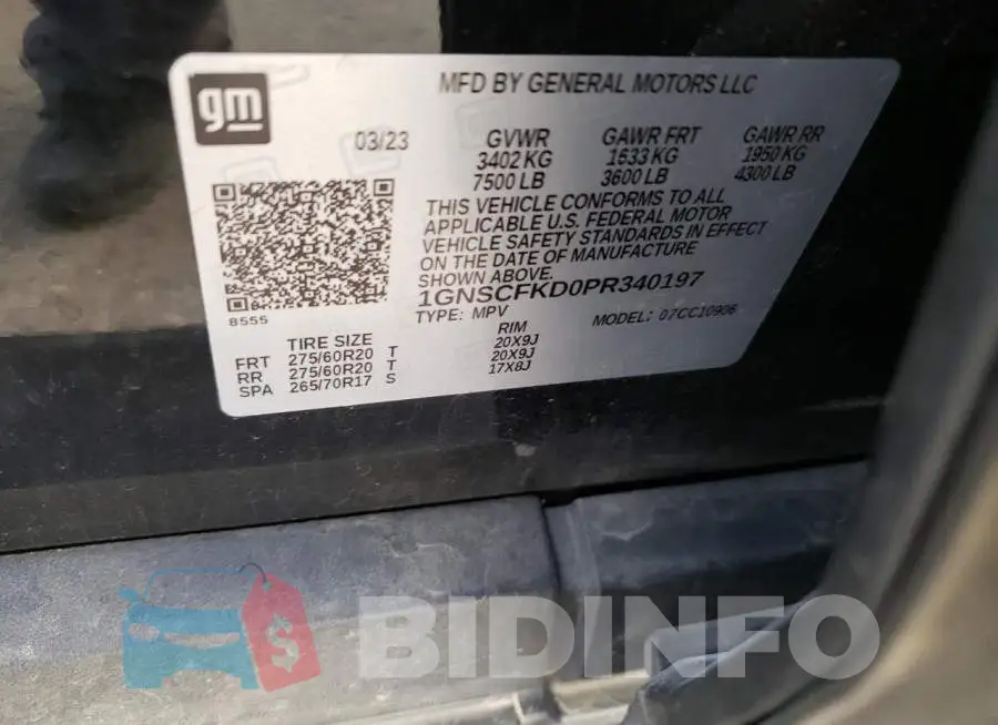 1GNSCFKD0PR340197 Photo# 14