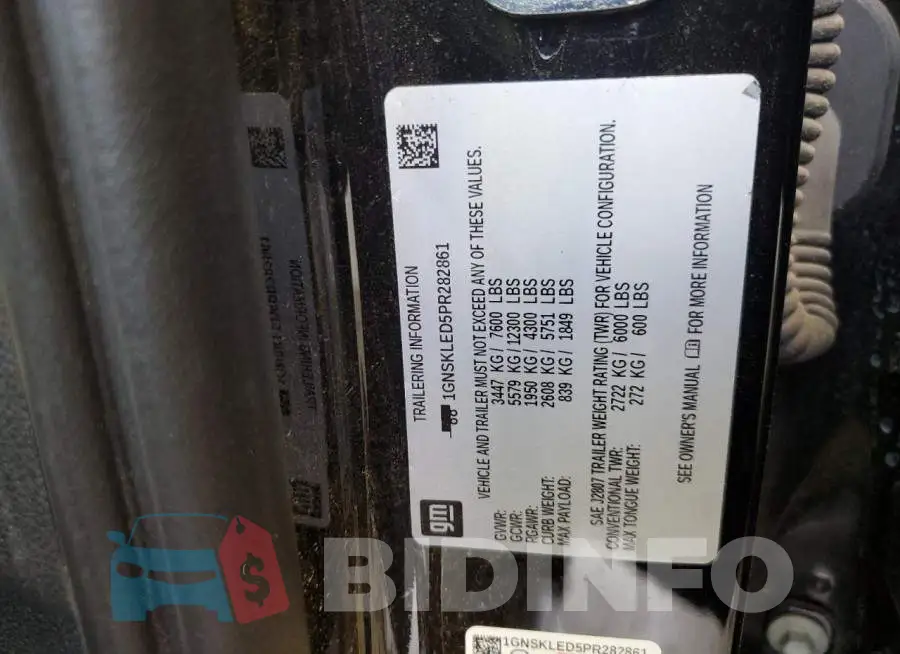 1GNSKLED5PR282861 Photo# 12
