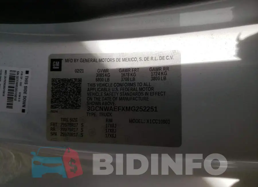 3GCNWAEFXMG252251 Photo# 12