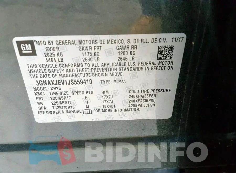3GNAXJEV1JS559410 Photo# 10