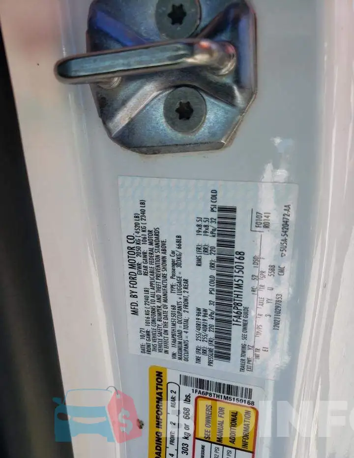 1FA6P8TH1M5150168 Photo# 12