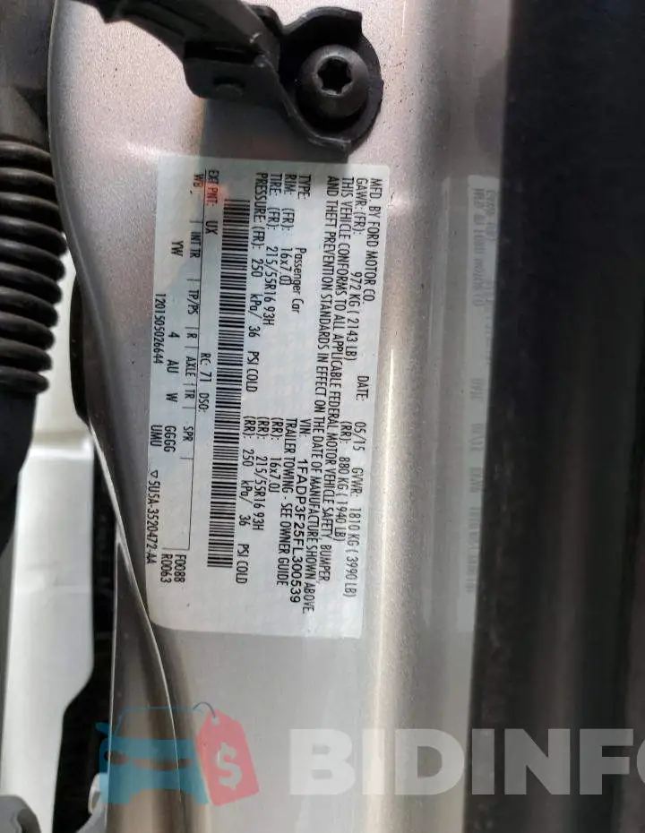 1FADP3F25FL300539 Photo# 12