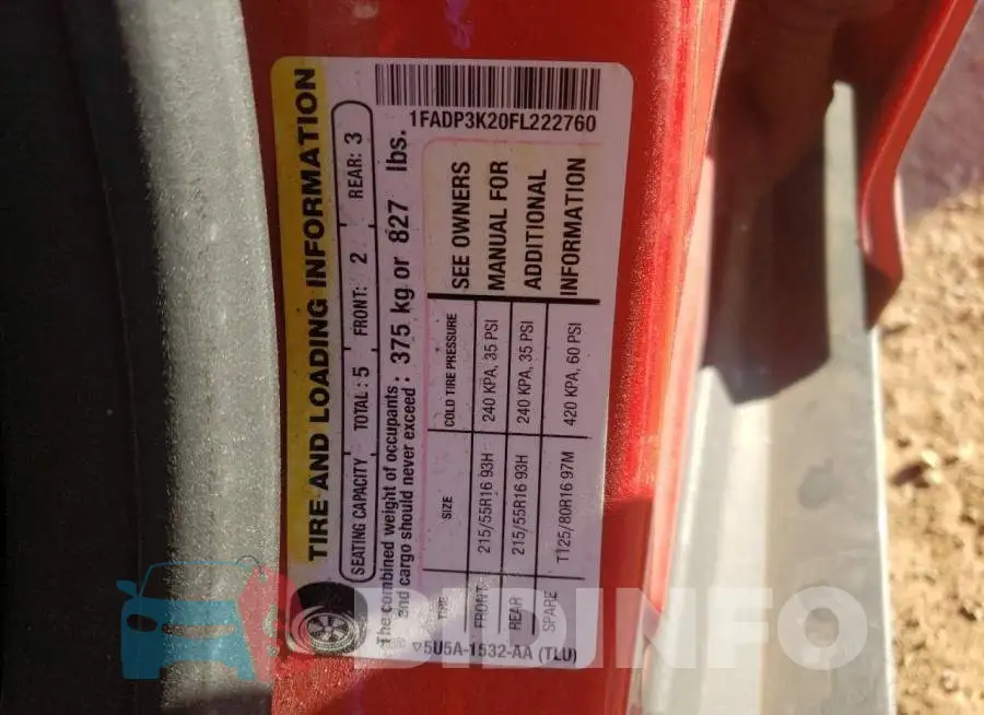 1FADP3K20FL222760 Photo# 12