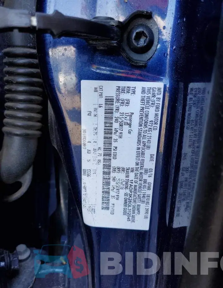 1FADP3K28GL312045 Photo# 12