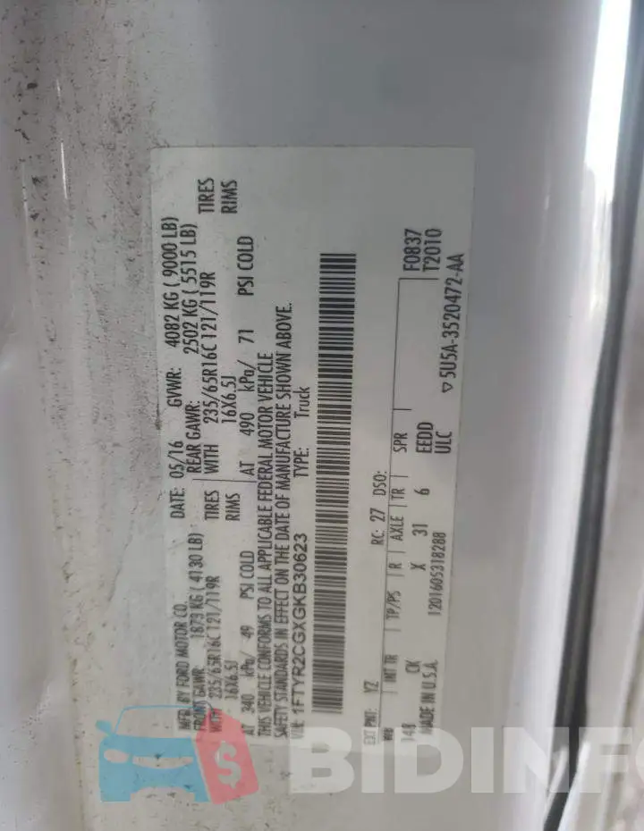 1FTYR2CGXGKB30623 Photo# 13